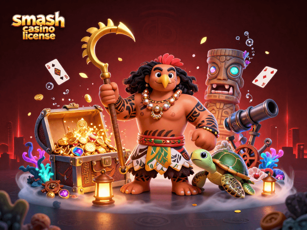 Découvrez la licence smash casino à travers cette illustration captivante et dynamique de jeux de casino.