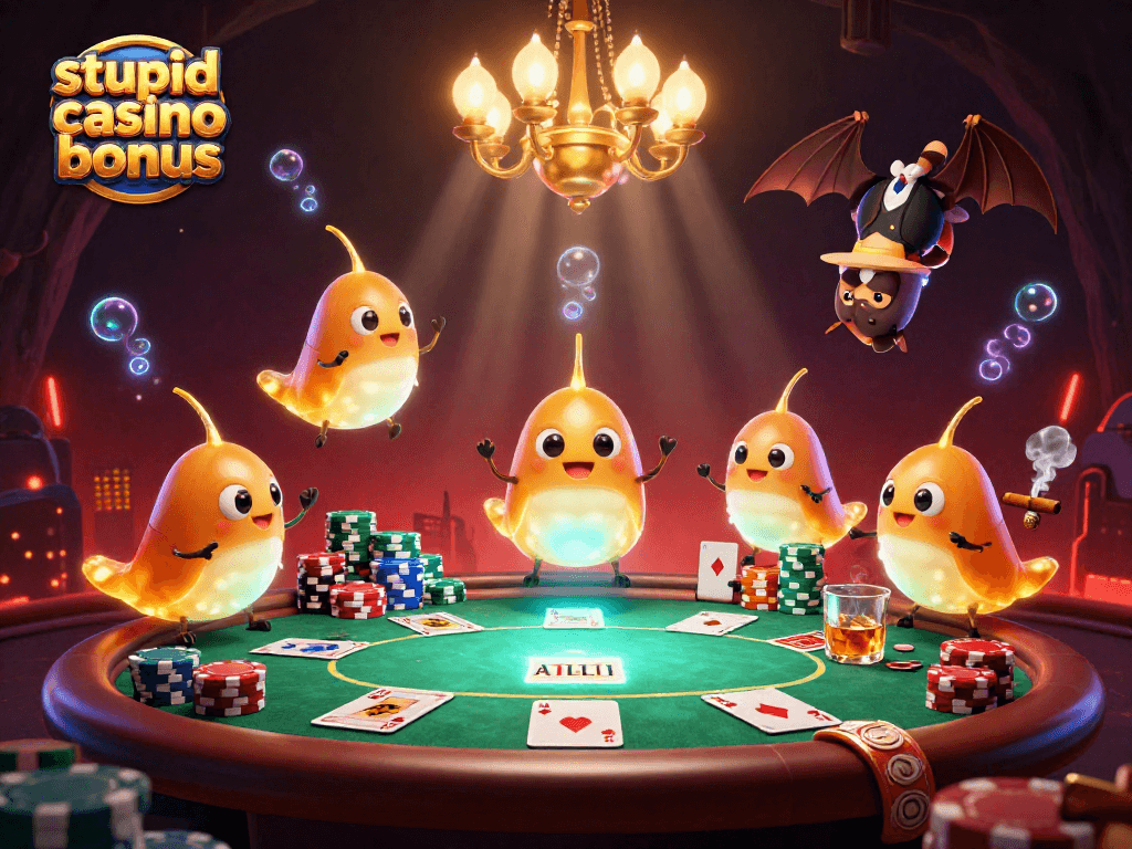 Profitez du bonus Stupid Casino en jouant avec des vers luisants illuminant la scène